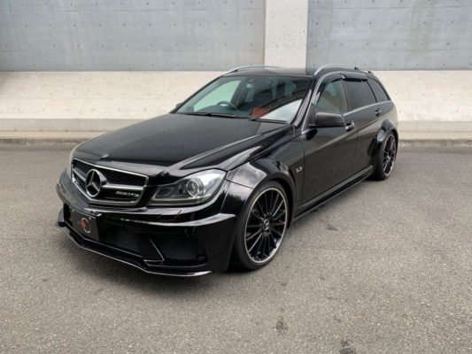 メルセデス・ベンツ C180 ワゴン　AMG　ワイドボディ　純正ブラックホイール　レッドコンビシート画像9