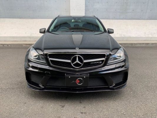 メルセデス・ベンツ C180 ワゴン　AMG　ワイドボディ　純正ブラックホイール　レッドコンビシート
