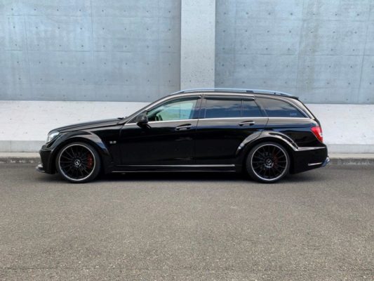 メルセデス・ベンツ C180 ワゴン　AMG　ワイドボディ　純正ブラックホイール　レッドコンビシート画像8