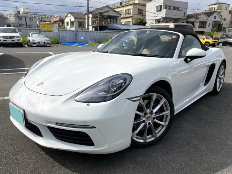 ポルシェ718ボクスター★極良極美★税金完納★ディーラー車★ツートンレザー★国内最安値画像0