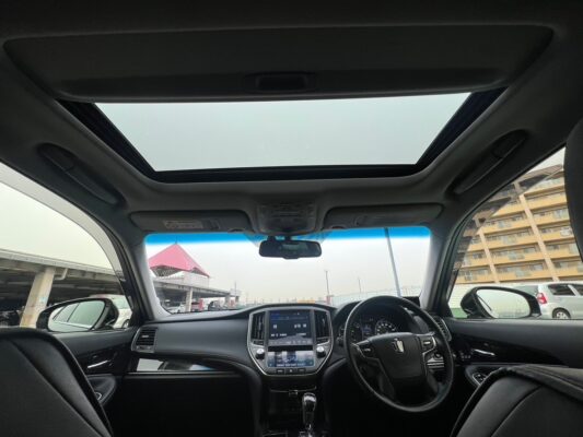 クラウンアスリート ハイブリッド2.5G★税金完納★車検ロング★後期★激シブ★走行中TV視聴★サンルーフ★黒レザー★モデリスタ★極上車★業界最安画像14