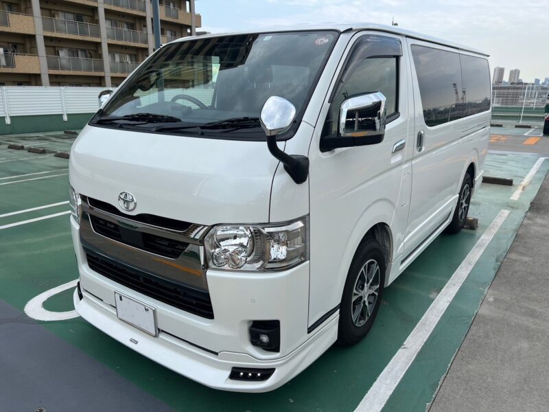 ハイエースバン 2.8 スーパーGL ダークプライムⅡ ロングボディーディーゼルターボ モデリスタエアロ★新車同様★走行0.1万k★R5税金完納★モデリスタ★ミラーモニター★ドラレコ★360°カメラ★ディーゼル★運転支援★走行中TV視聴★業界最安画像0