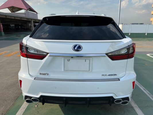 レクサスRX450h Fスポーツ TOM’Sエアロ★R5税金完納★車検ロング★パノラマルーフ★TOM’Sエアロ★赤革★マークレビンソンサウンドシステム★360°カメラ★オプション充実★極良極美★業界最安画像7