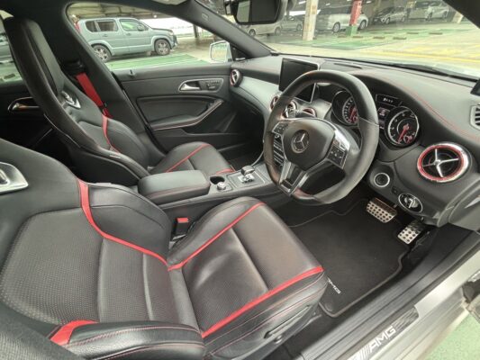 CLA AMG45  4マチック★税金完納★マットシルバー★赤ステッチ黒レザー★激シブ★AMG★極上車★装備充実★業界最安画像9