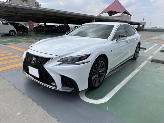 レクサス LS500 Fスポーツ★R５税金完納★極良極美★大人気★赤レザー★ミラーモニター★車検ロング★装備充実★業界最安