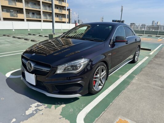 AMG CLA45 4マチック★走行中TV視聴★タイヤばり山★赤キャリ★赤ステッチ★デイライト★業界最安