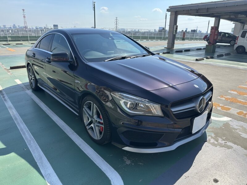 AMG CLA45 4マチック★走行中TV視聴★タイヤばり山★赤キャリ★赤ステッチ★デイライト★業界最安画像1