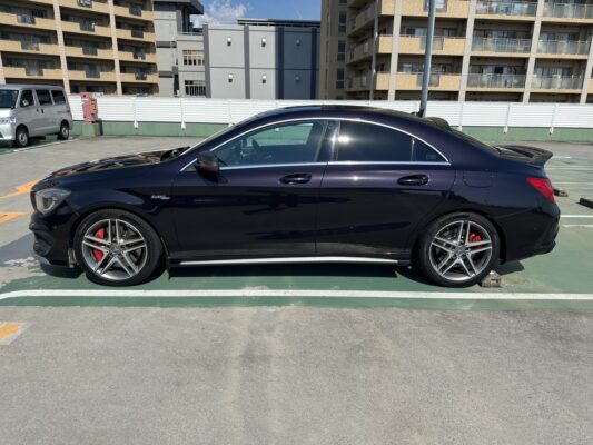 AMG CLA45 4マチック★走行中TV視聴★タイヤばり山★赤キャリ★赤ステッチ★デイライト★業界最安画像3